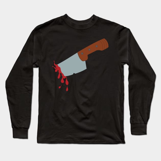 Stabbing Knife Long Sleeve T-Shirt by MonkeyBusiness